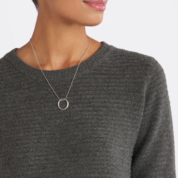 Pink clover Blake Ribbed Long Sleeve Pullover Dark Grey XL Stitch‎ Fix Nwt - Picture 4 of 7